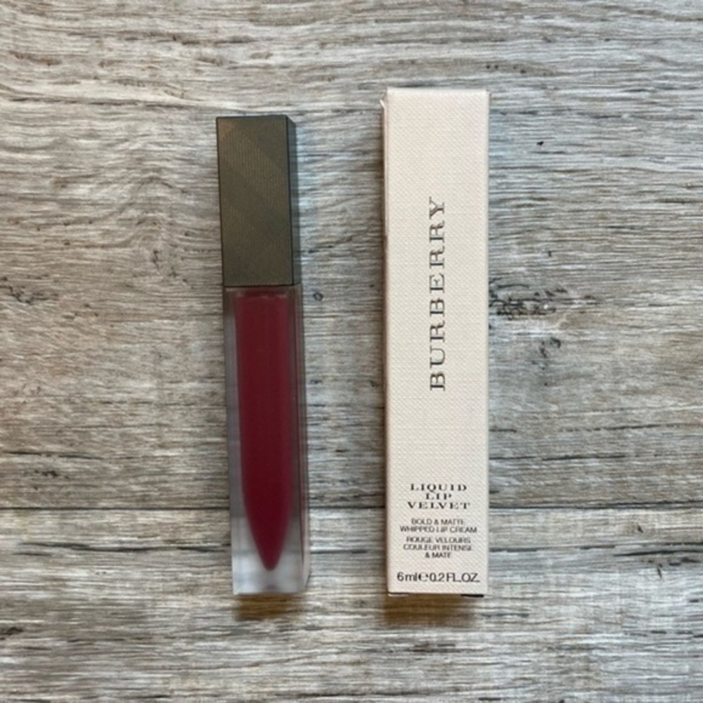 New Burberry Liquid Lip Velvet Liquid Lipstick 53 Oxblood Red Maroon Burgundy